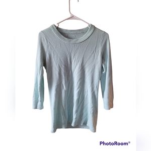 Sweater baby blue banana half sleeve small lounge office comfy